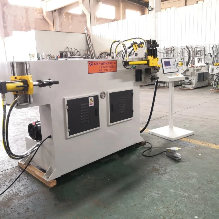 Вертикальный Полуавтоматический гидравлический гибочный станок DW38NC для труб, гибочный станок для арматуры, гибочный станок с U-образным болтом