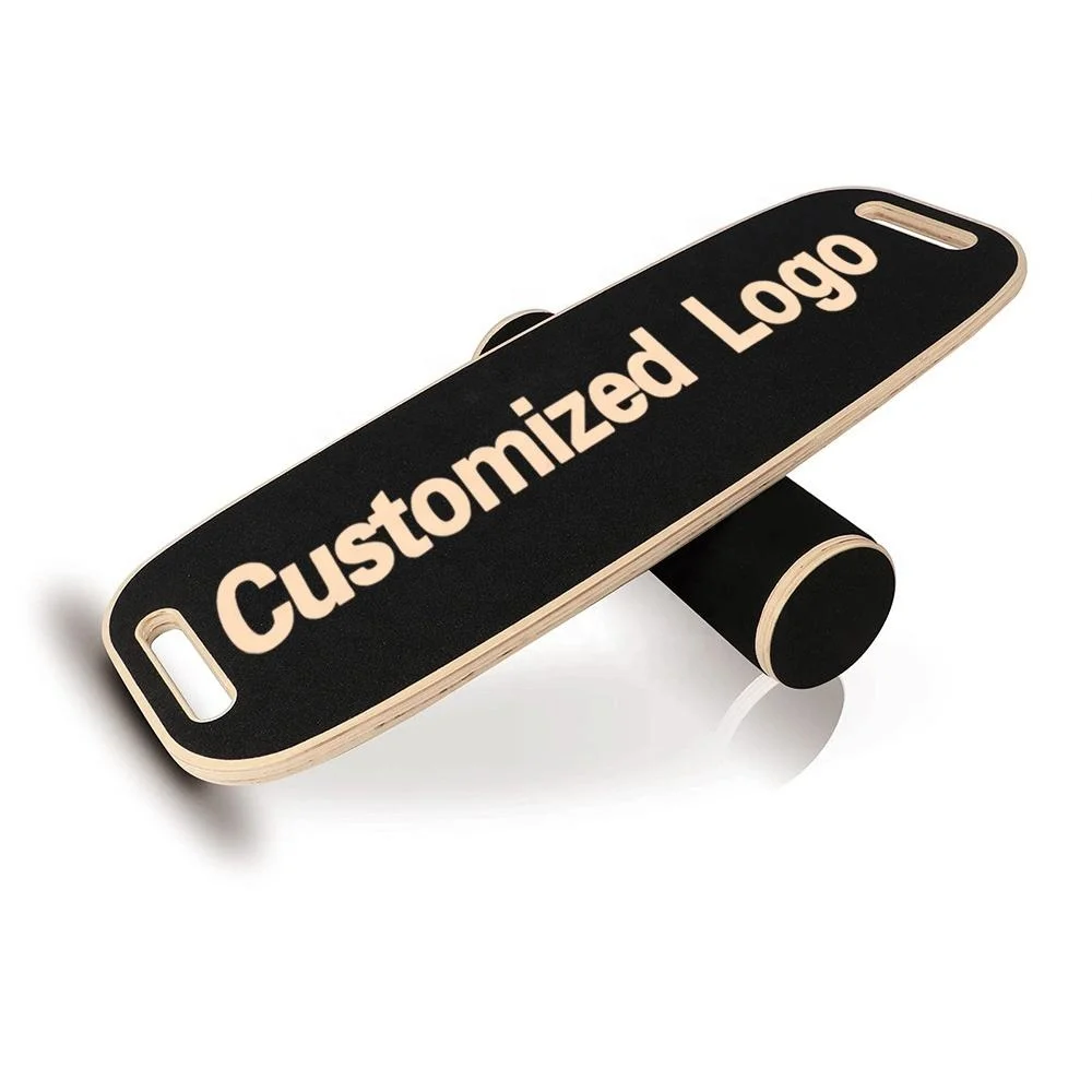 Балансировочная пластина для йоги фитнеса тренировочная деревянная балансировочная доска с роликом