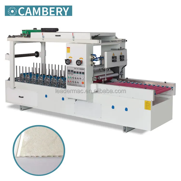 Double Glue Coating PVC Film MDF Panel Laminating Machine Door Panel Woodworking Lamination Machine