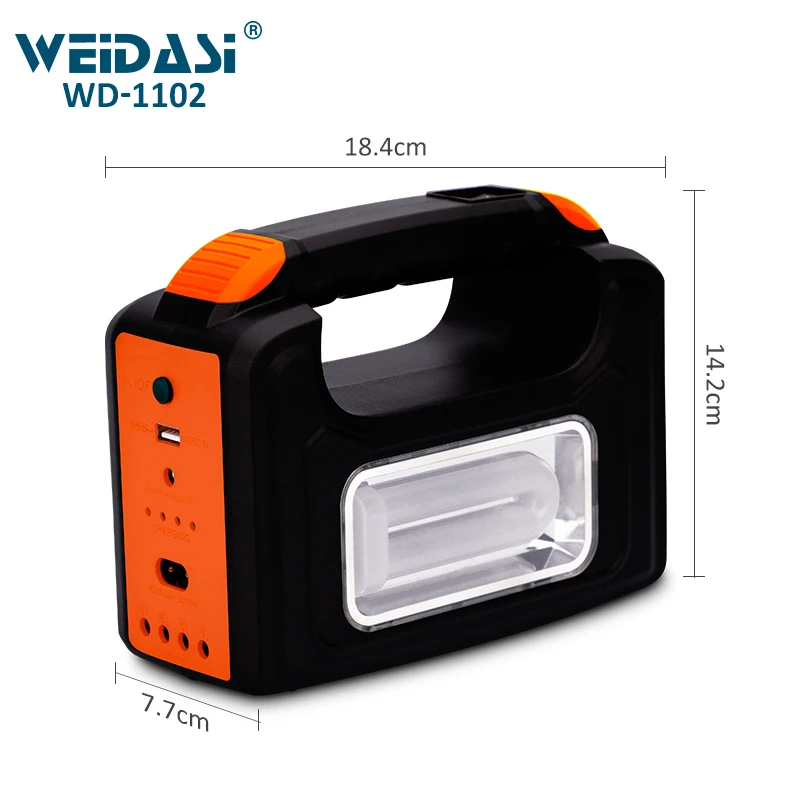 Weidasi usb выход портативный аварийный Солнечный комплект для домашнего освещения свет с солнечной панелью Зарядка оптовой продажи