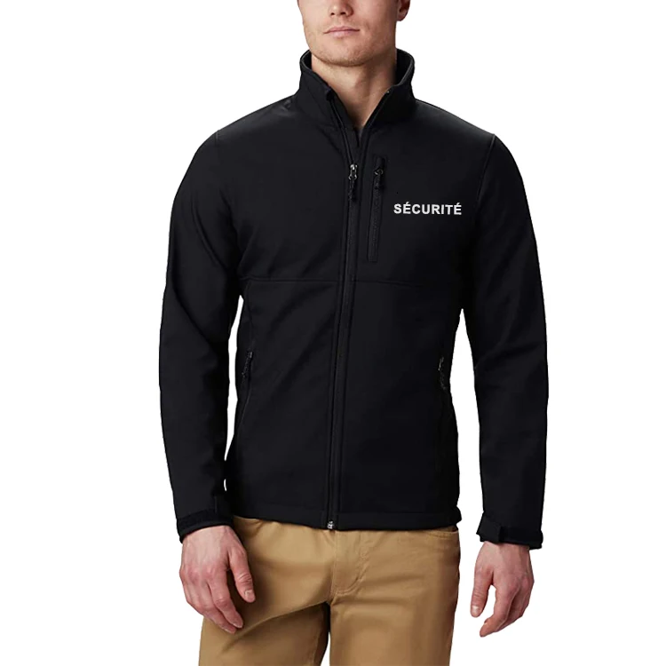 Winter Outdoor Security Guard Softshell Basic Jacket Polar Fleece Lined Waterproof Tactical Hiking Climbing Jacket