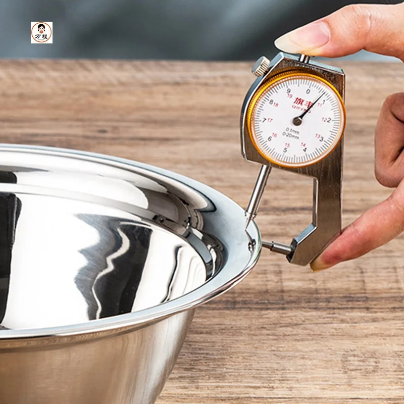  16-28cm Stainless Steel Soup Basin Tableware Deep Bowl For Household