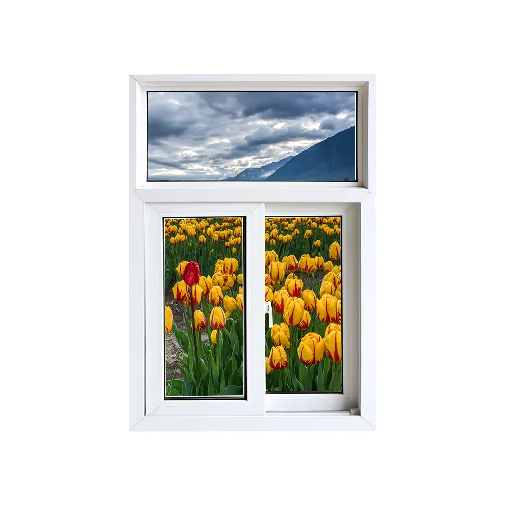 PVC sliding window design UPVC double glazed sliding windows
