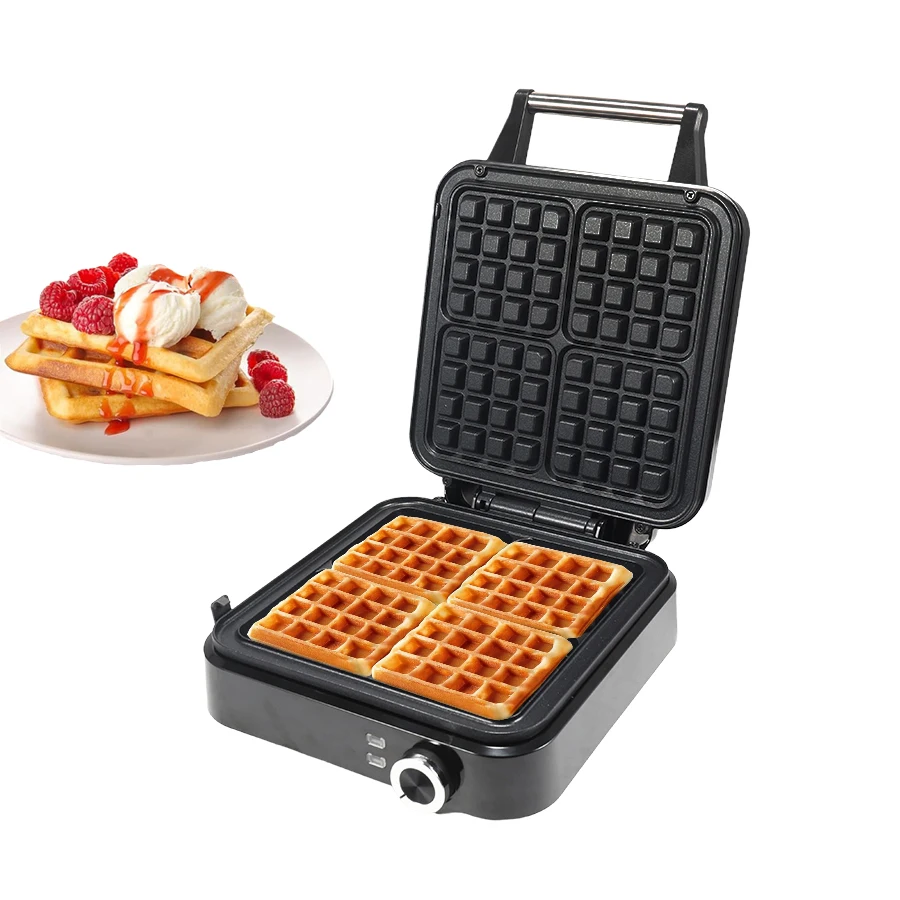 1400 Вт электрическая вафельница для яиц 4 ломтика квадратная антипригарная ресторана