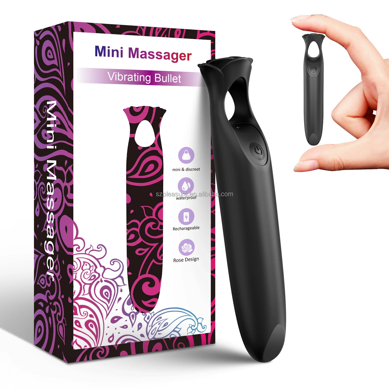 Wholesale Mini Powerful Rose Bullet Vibrator Stimulator Vaginal G Spot Erotic mini vibrator for women