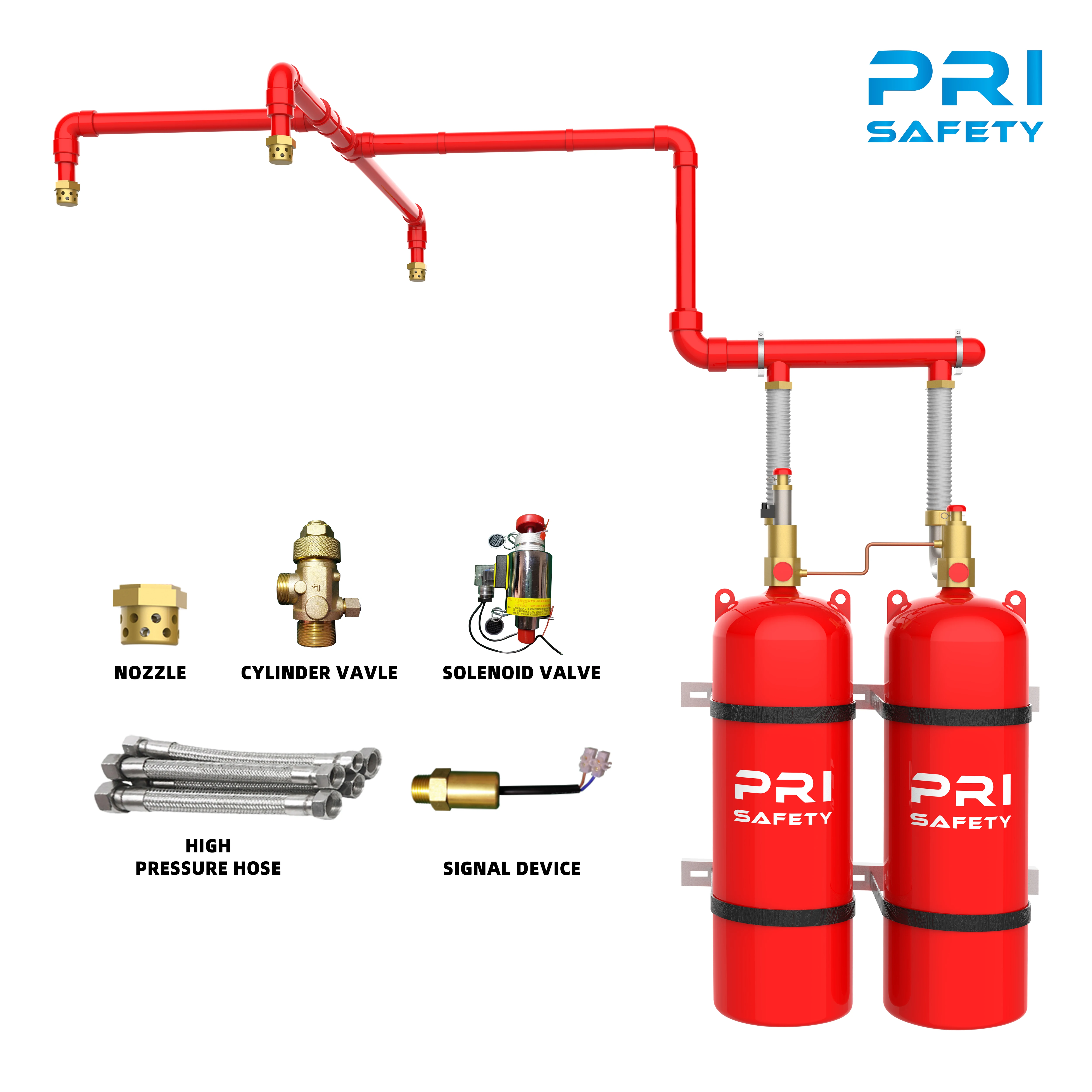HFC 227ea FM 200 Fire Suppression System