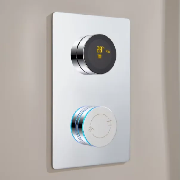 SUNDREAM smart bathroom digital shower system with temperature display shower head system set thermostatic shower mixer system