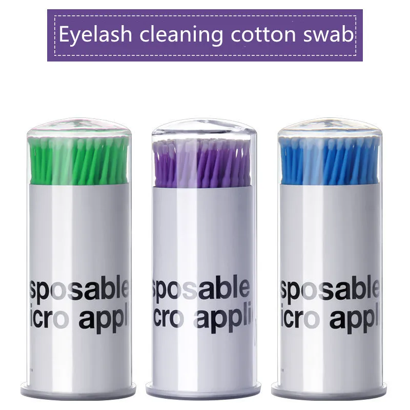 Eyelash Cleaning Cotton Swab Disinfection Cleaning Stick for Professional Eyelash Ironing Planting Grafting