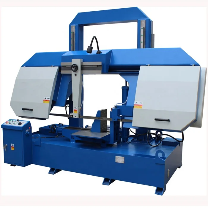 hydraulic clamping Double column metal cutting horizontal band saw machine