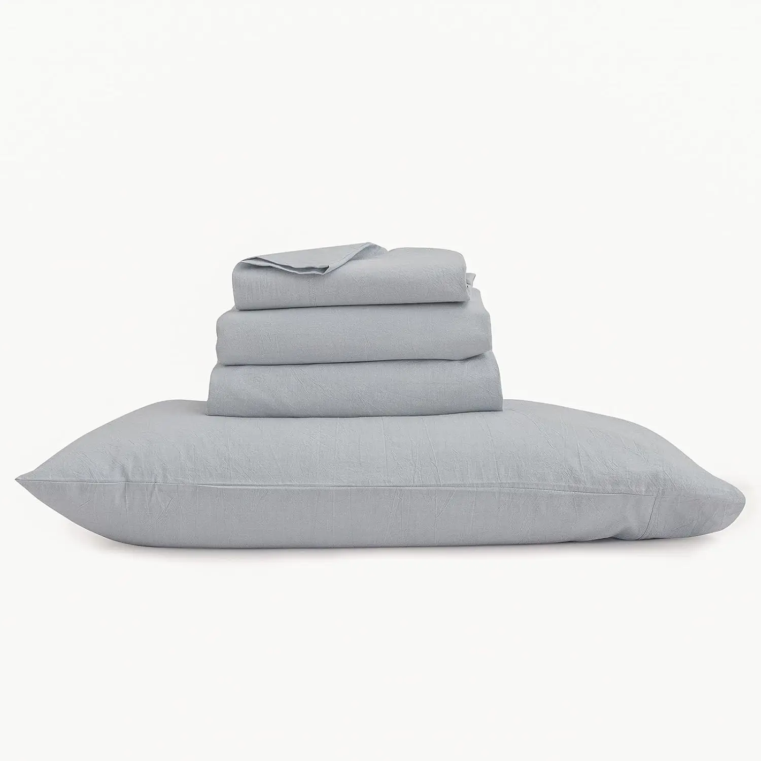 designer queen size wholesale bedding set custom relaxed pure linen sheet set 8 pieces bedroom hotel
