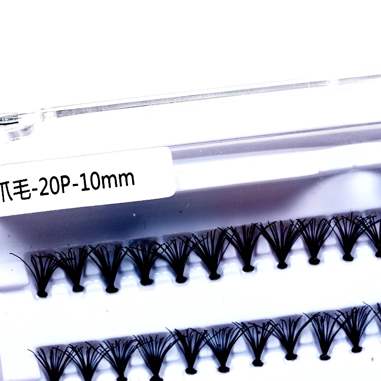  E1 Hitomi Professional Eyelash Pre Fans Custom Logo Premade Volume Fan Extensions Blooming