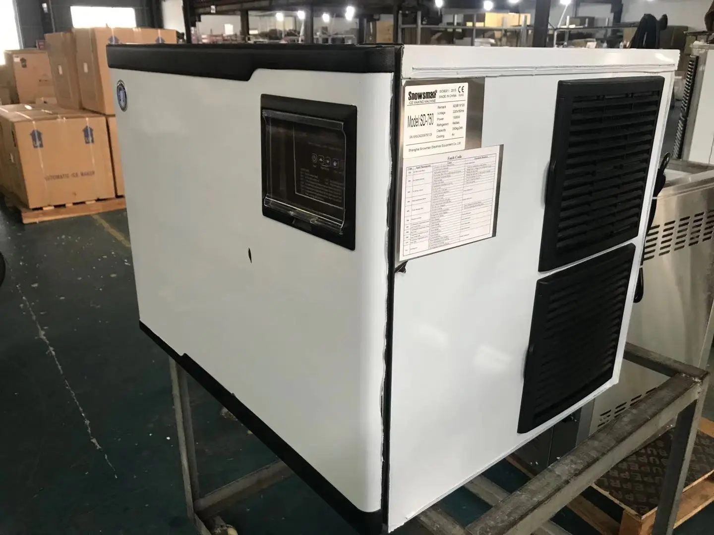 Maquina para hacer hielo en cubos transparentes de gran capacidad maquina de hielo modular