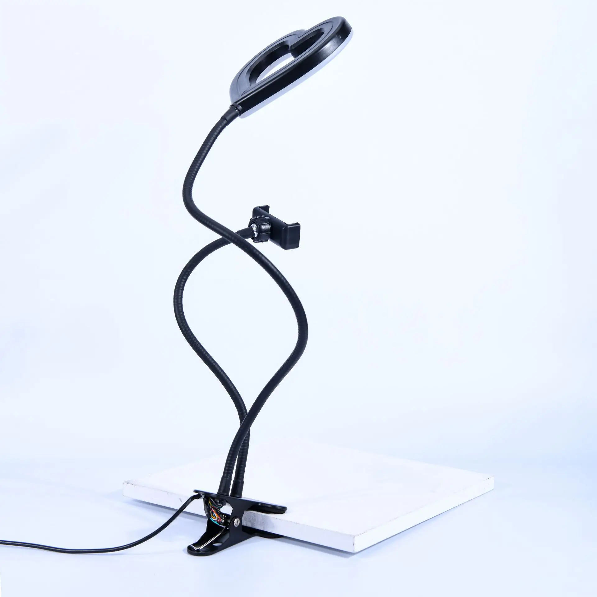 Цветная (RGB) монопод для селфи для мобильного телефона с опцией установки заполняющий свет для камеры 6 дюймов видео Full Color красоты с заполняющим светом