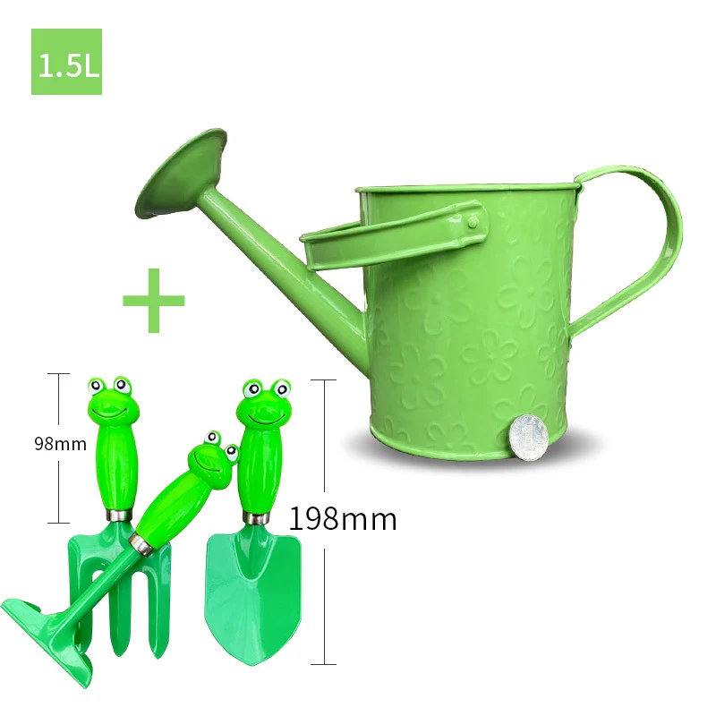 Green powder Coated Galvanized, Water Can Simple Plain Wholesale Water Can Garden Ware Classic Stylish Luxury Watering Can/