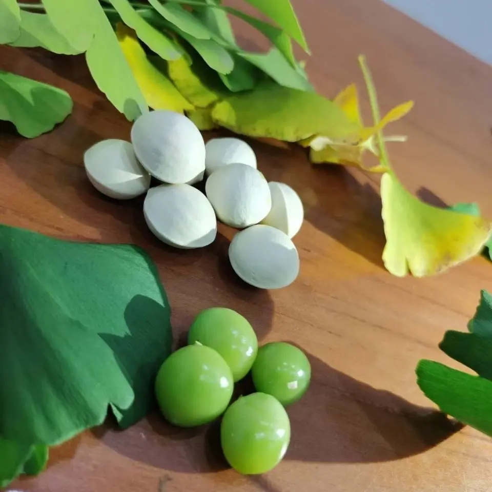 2023 Supplier lot occurrence of ginkgo white kernel unbleached wild ginkgo fruit