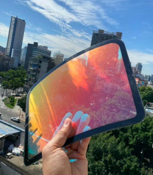 40in * 100ft roll sunset red chameleon car window tint film color changing privacy windscreen film with good shrink