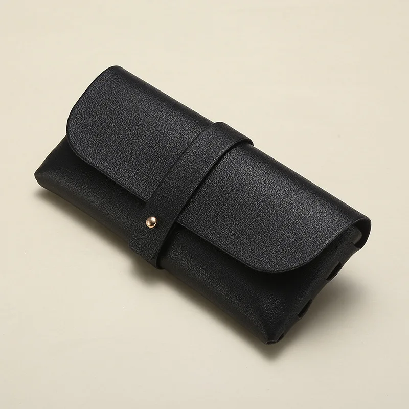 2021 Hot Sale New Fashion Cheap Eyewear Bag PVC Leather Soft Sun Glasses Case