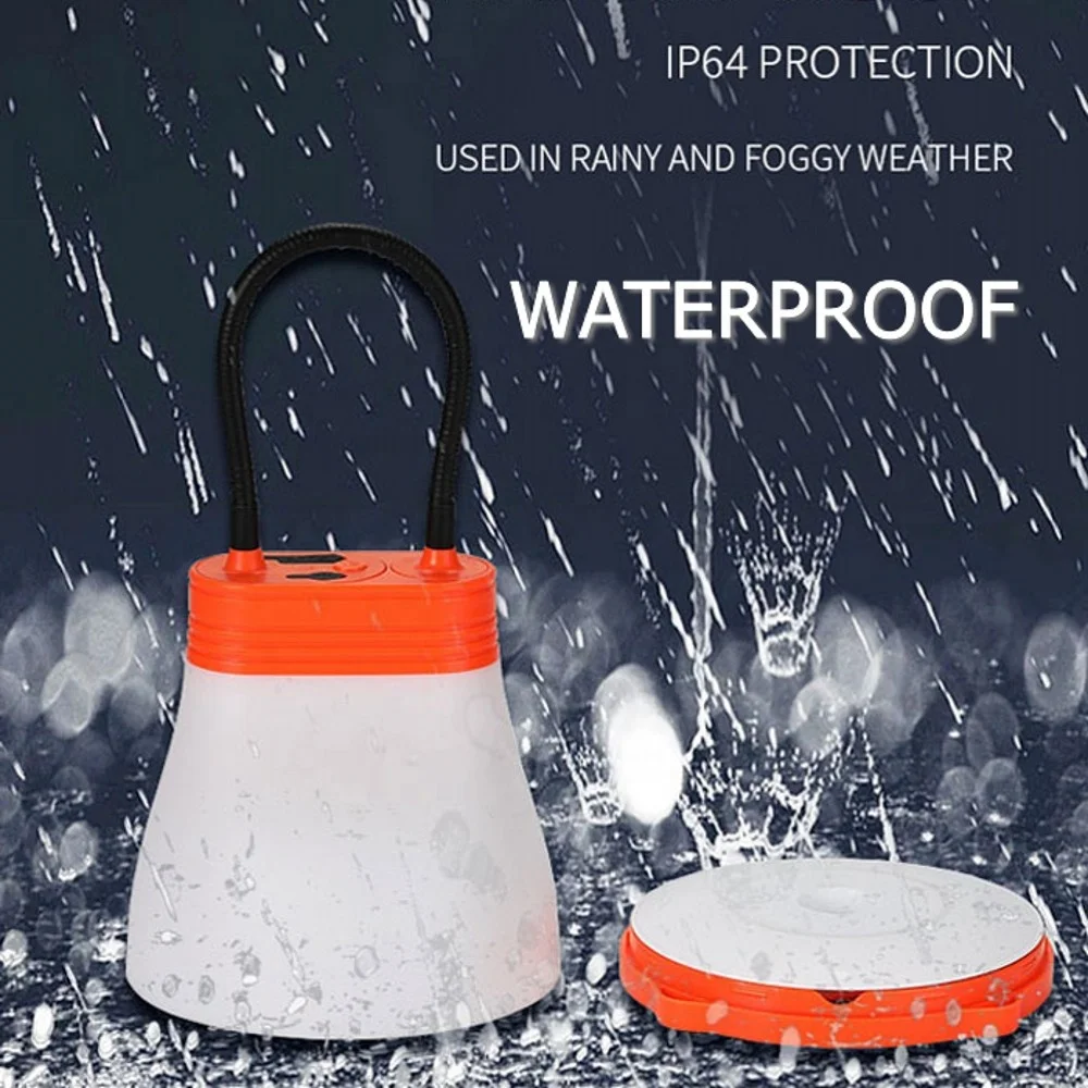 Multi-Function Durable Solar/USB Rechargeable 4 Lighting Mode Portable Emergency Light Rechargeable Lamp For Camping