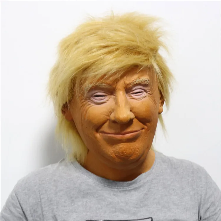 В наличии 2021 Дональд Хэллоуин Реалистичные Маски Трамп латексная маска для выборов