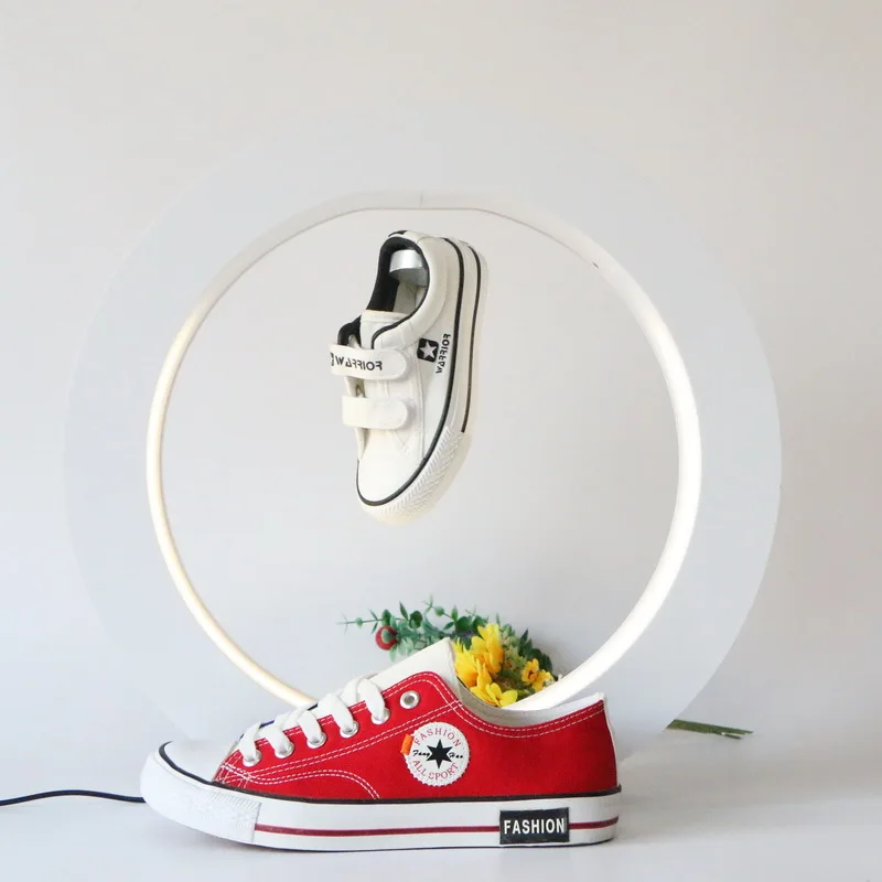 Круглая витрина для обуви, вращающаяся витрина, магнитная левитационная продукция