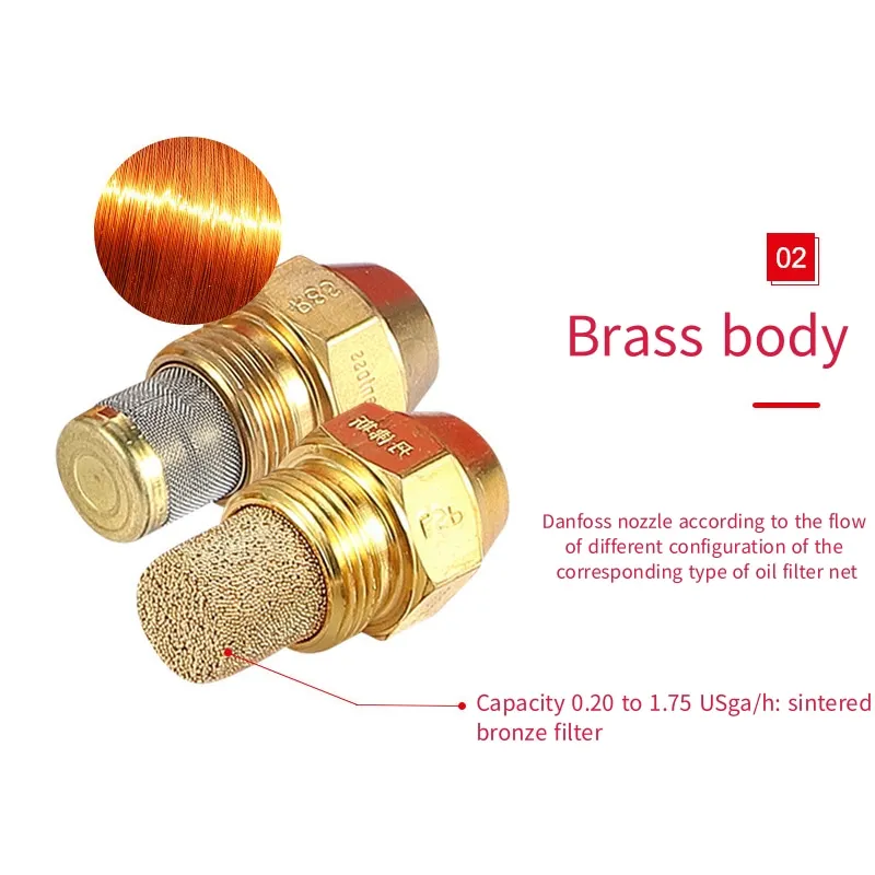 3.00GPH 80S 030F8640 Siphon nozzle waste oil burner methanol stainless steel atomizing