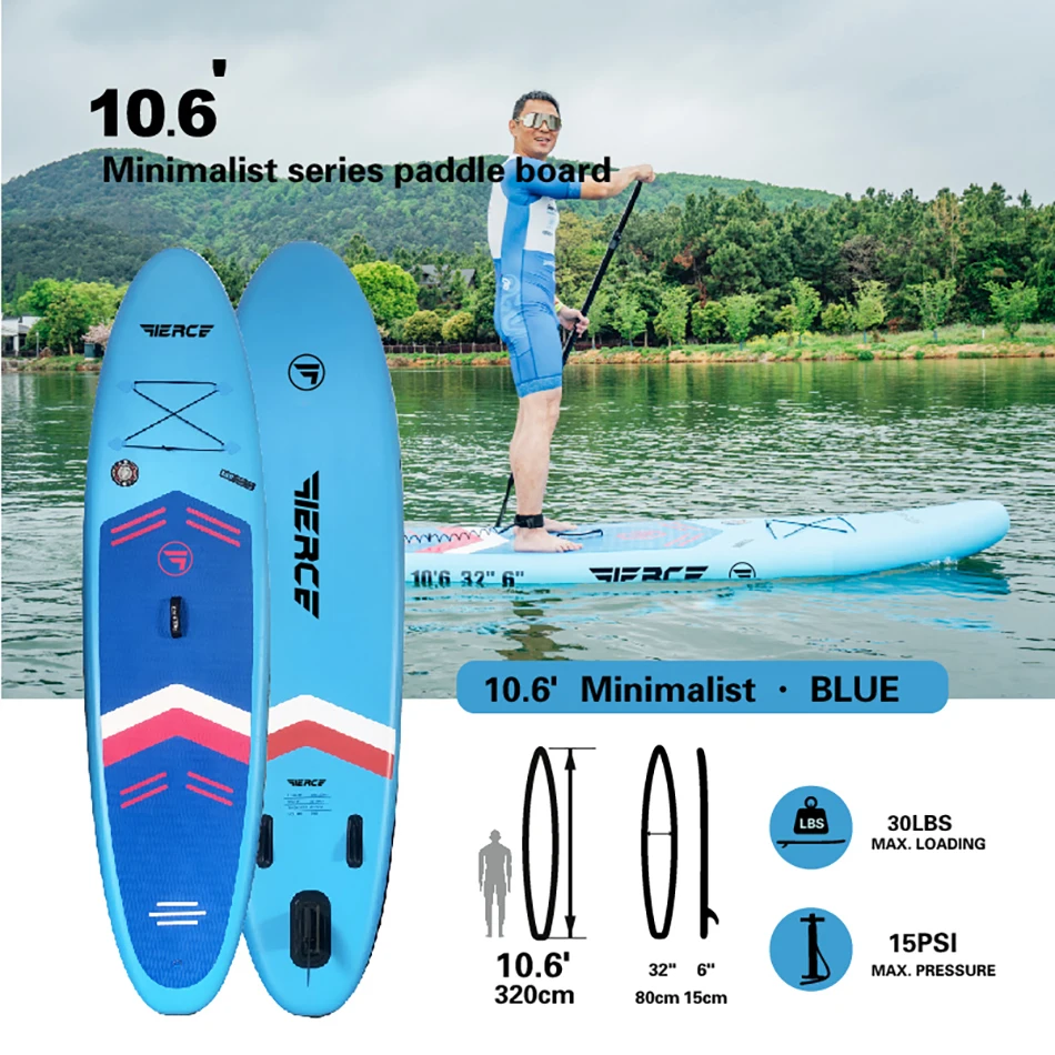 Wholesale Outdoor Water Surfboard Inflatable Fishing Sports Yoga Stand up Board Paddle