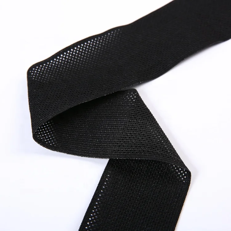 China wholesale popular jacquard hign quality apparel webbing elastic band fabric for suspenders cycling clothes