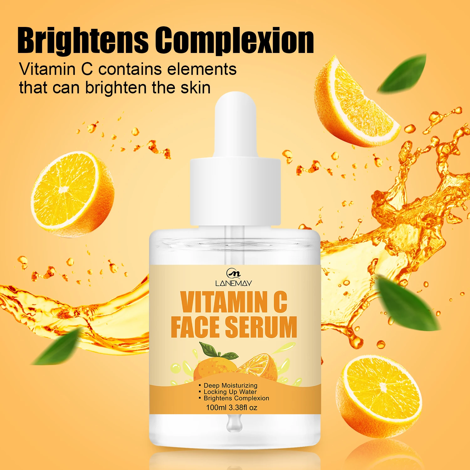 Factory Price Travel Size Face Care Collagen Anti Aging Wrinkle Dark Spots Removal Serum Facial Vitamin C Serum