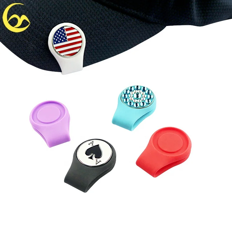 Magnetic Silicone Golf Hat Clip Rubber Hat Clips