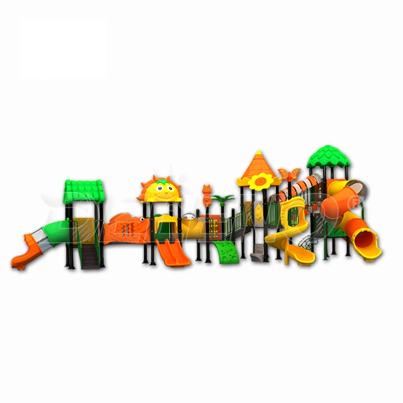 Tower Fort Play set outdoor playground equipment Climbing Frame Plastic Slide set for children