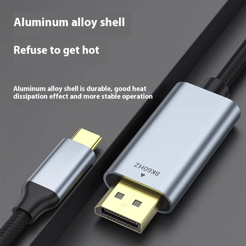 Кабель-адаптер type-c для dp 8 к60гц