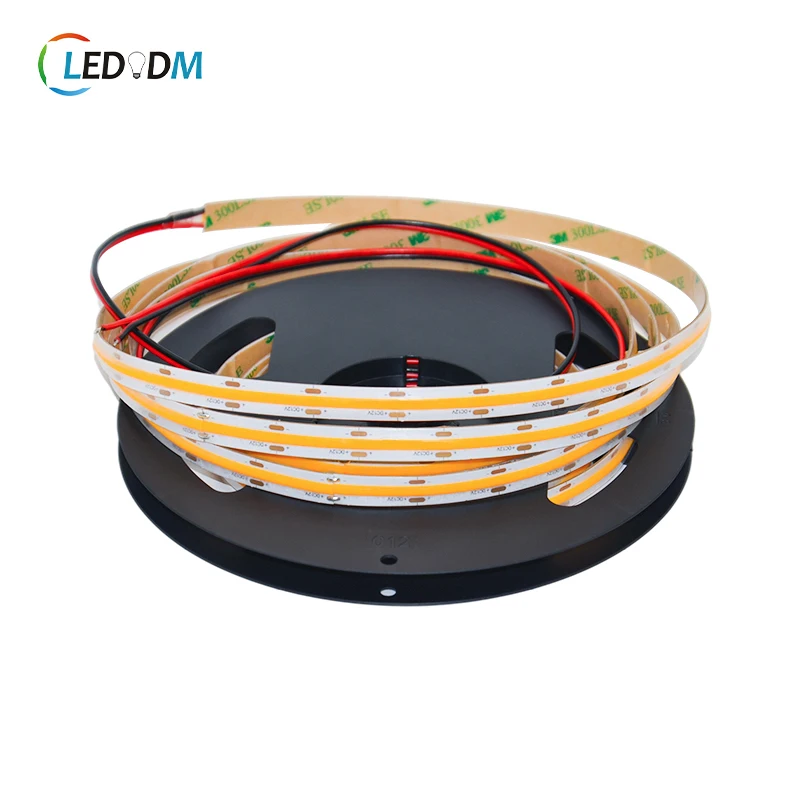cob 12v 24v IP20 dot-less led light tape Ra90 CSP led strip 3000k