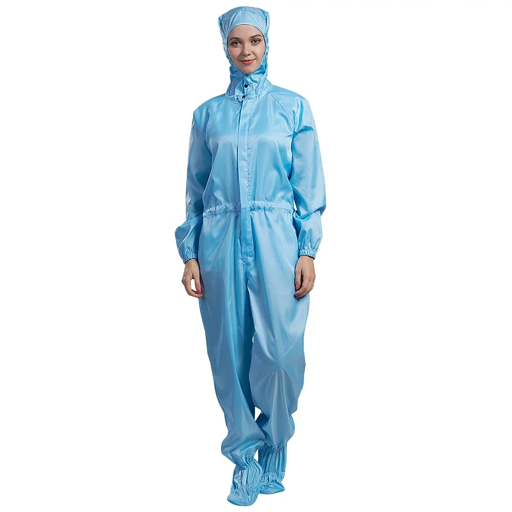 
wholesale workers antistatic esd overalls reuseable for pham company 