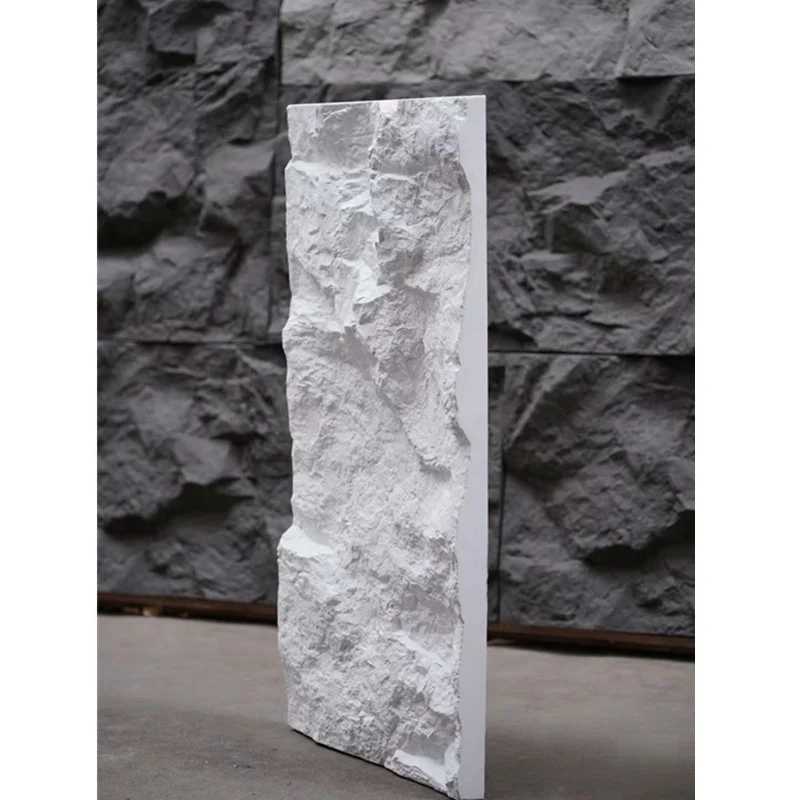 Light Weight Outdoor Exterior Decorative PU Faux Rock Polyurethane Stone Panel 3d Pu Wall