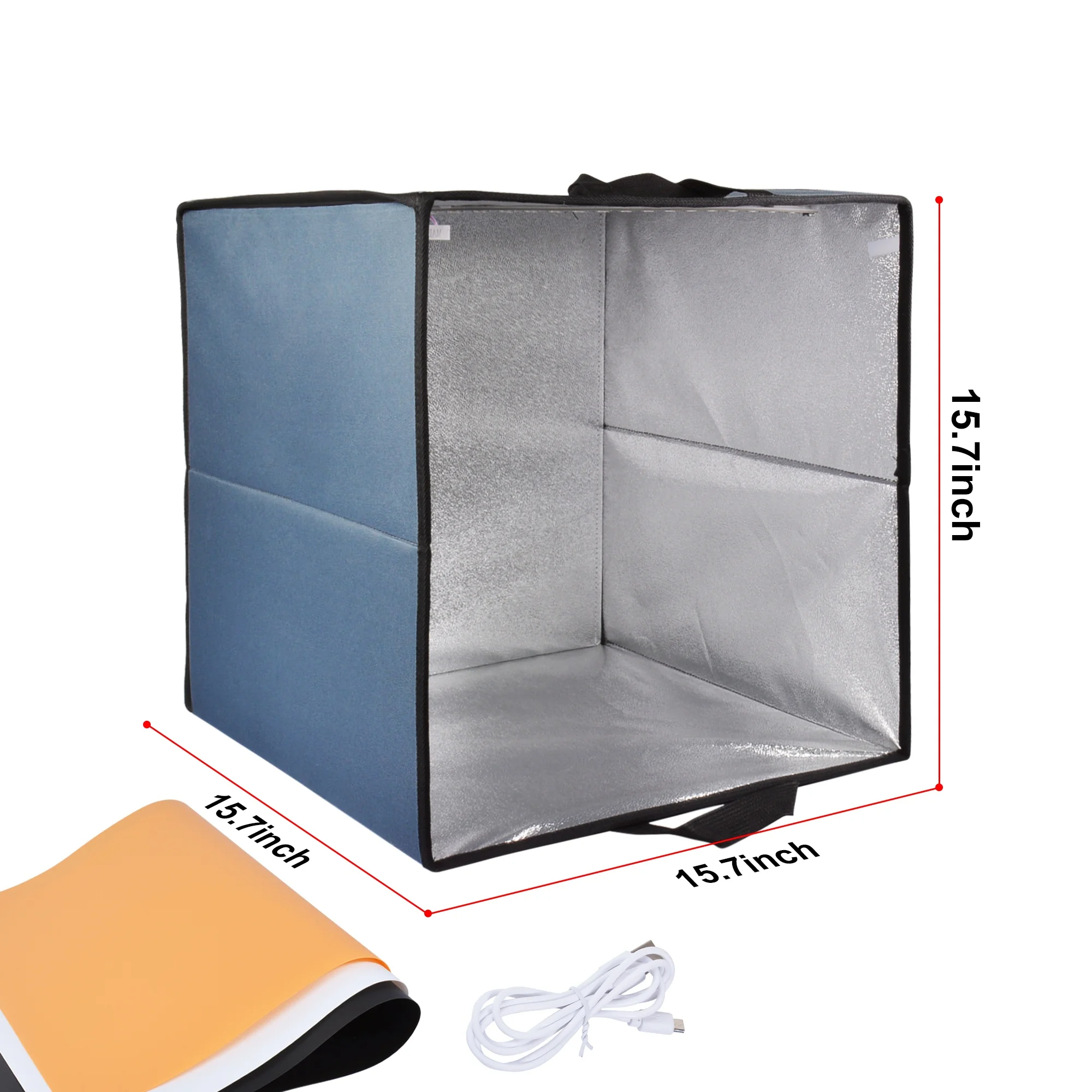
Factory Direct 40cm Camera Phone Still Product Photography Lighting Tent Tabletop Photo Shooting Softbox with Leds Backdrops 