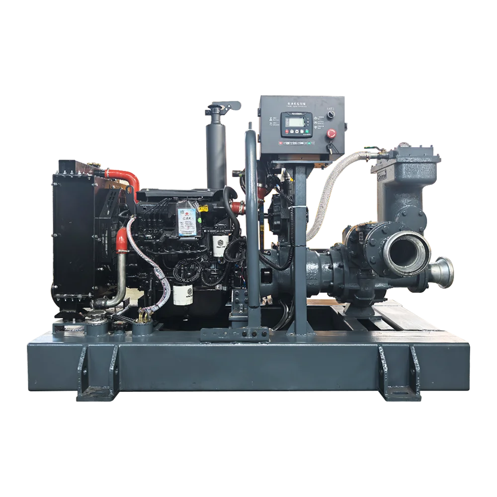 High flow horizontal cast iron diesel engine irrigation pump sewage pump