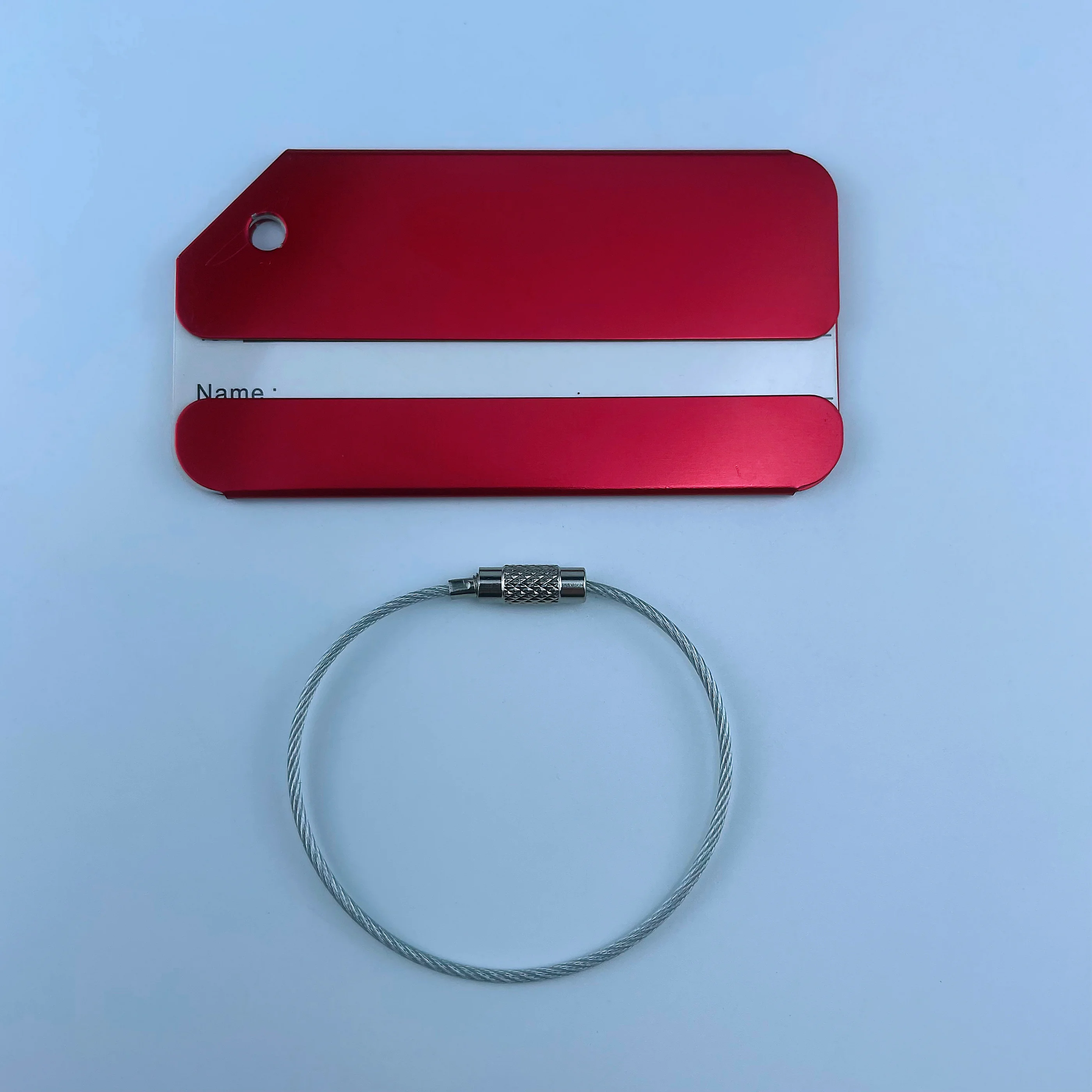 Metal Aluminum Luggage Hang-tag  plates label badge crinoline tag pins for clothes trimming and sewing accessories collar clip