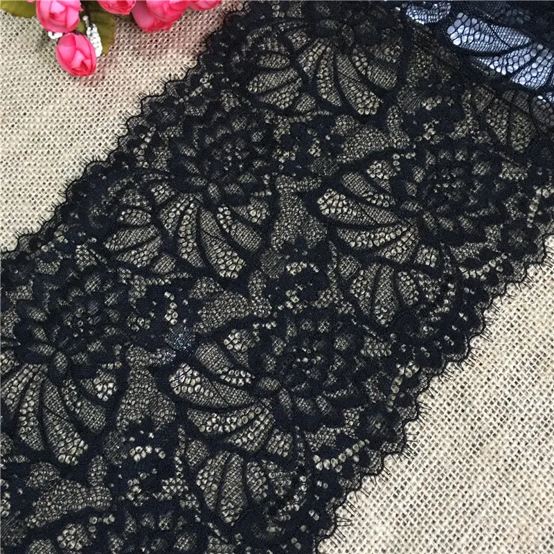E3084 18cm high quality eyelash lace underwear wedding dress dress George lace fabric