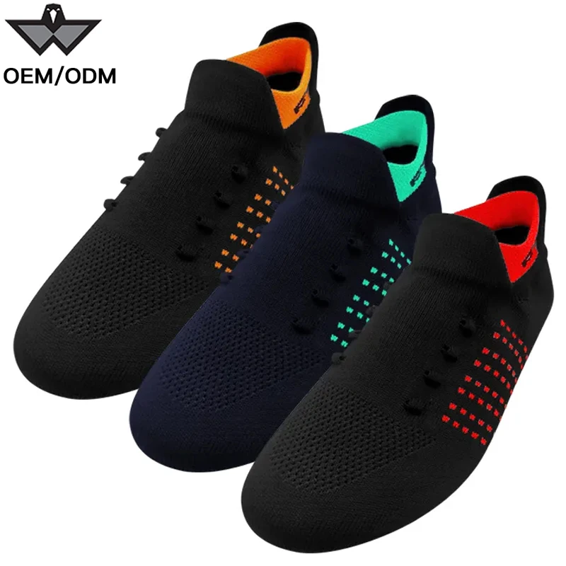 Customized high quality lady upper vamp new design fly knit shoe upper and sole