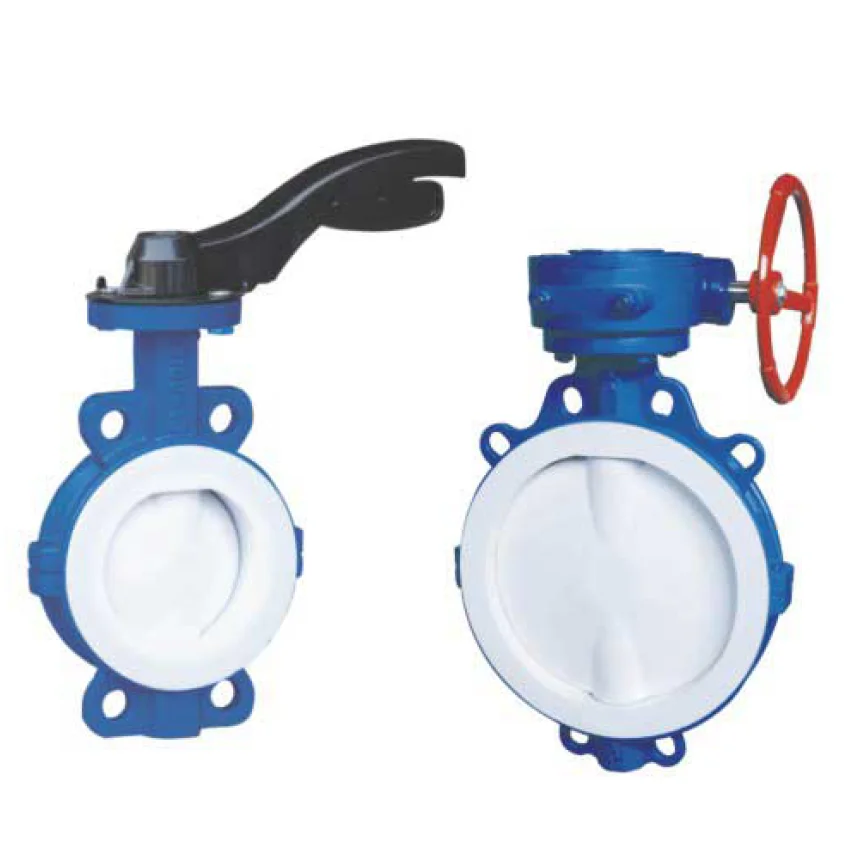 D71 D371 D671 D971F3 F4 F46 PFA PO pair clip connect Fluorine lining in butterfly valve PN6 PN10 PN16