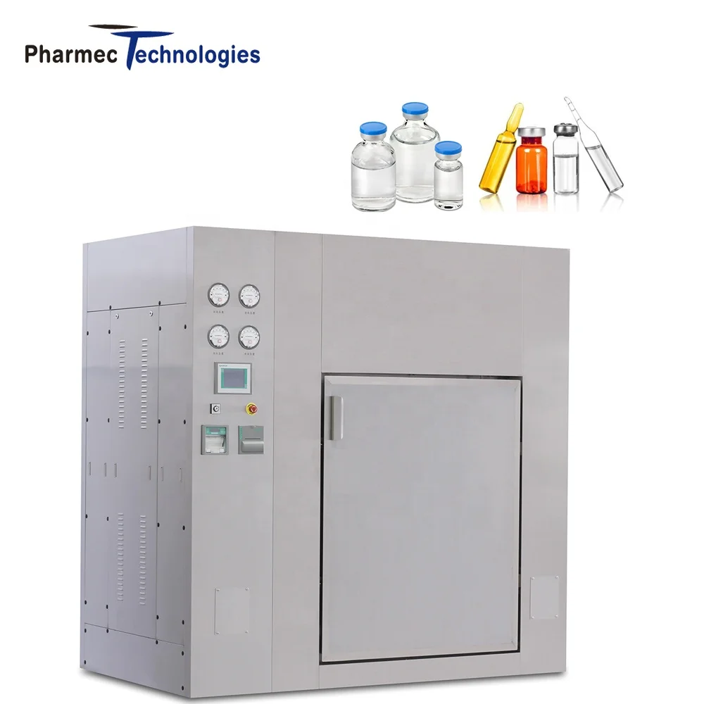 Pharmaceutical Ampoule IV Solution Medical Vertical Pressure Steam Autoclave Sterilizer