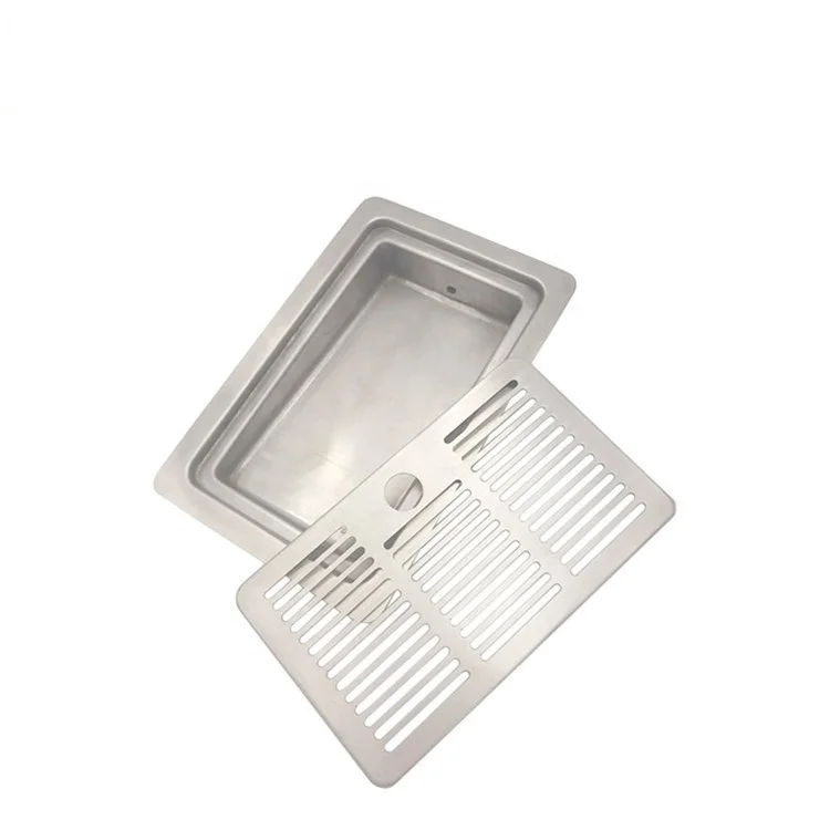 Custom Metal Laser Cutting Service Deep Drawing Stamping Stainless Steel Sheet Metal Fabrication Drip Tray