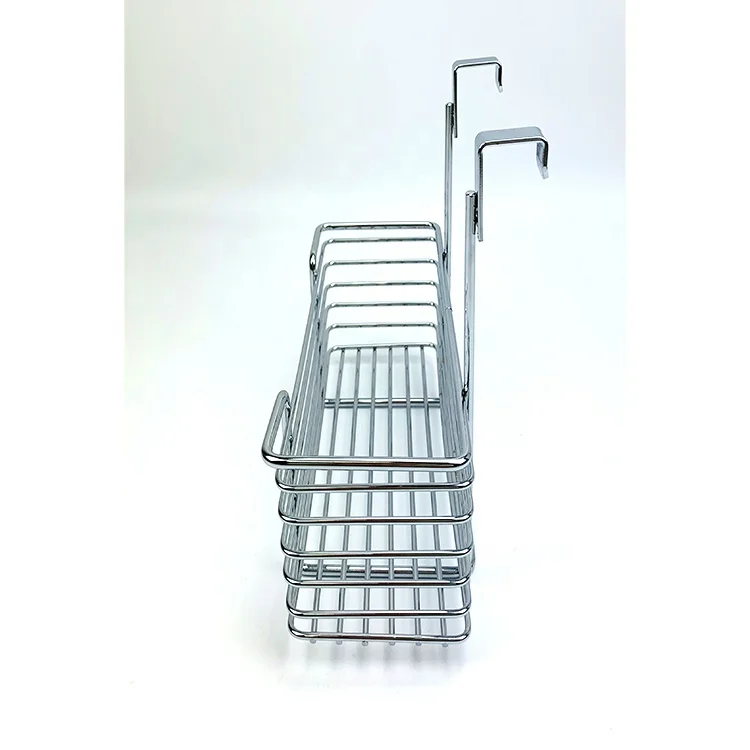 Metal Wire Basket Over The Cabinet Door Organizer Holder Grid Hanging  kitchen and bathroom Storage Baskets