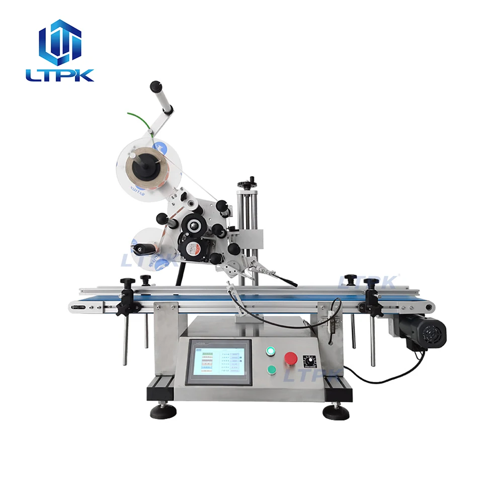 LT-160 Desktop Automatic Flat Labeling Machine Labeler Plane Label Applicator For Boxes Card