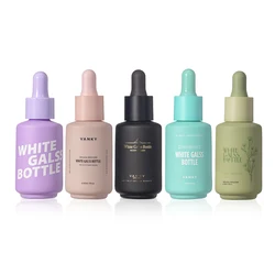 Colorful 1 Oz White Black Cosmetic Pink Essential Glasses Oil Glass Dropper Bottles With Custom logo