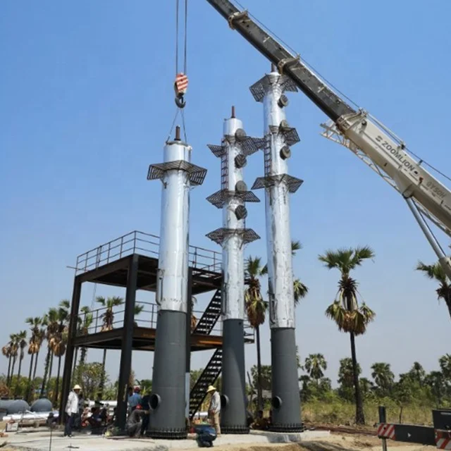 5-10Tons/day continuous mini refinery from crude oil to diesel oil