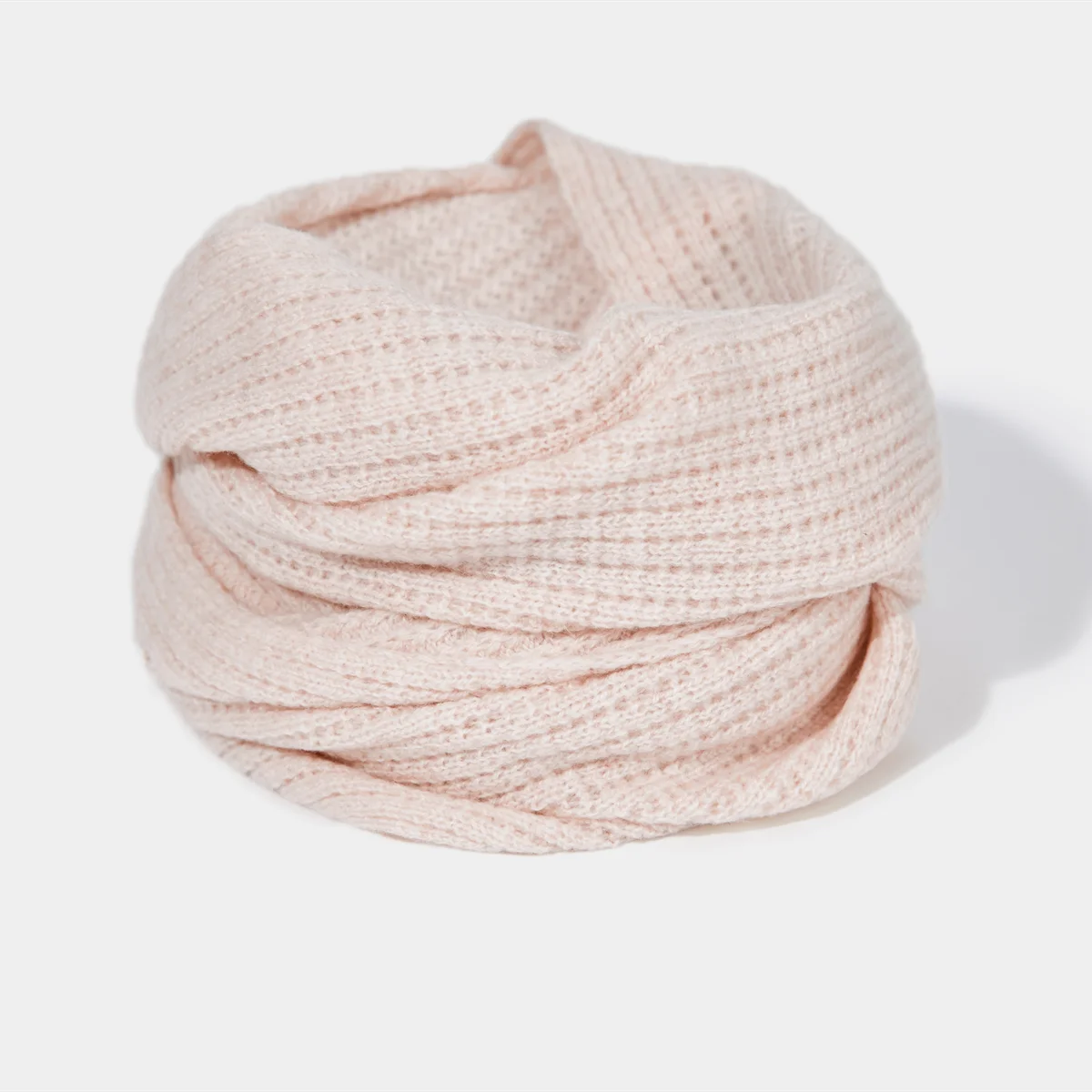 Fur Winter Scarf Solid Color Warmth  Plush Neckwear Women 100% Wool