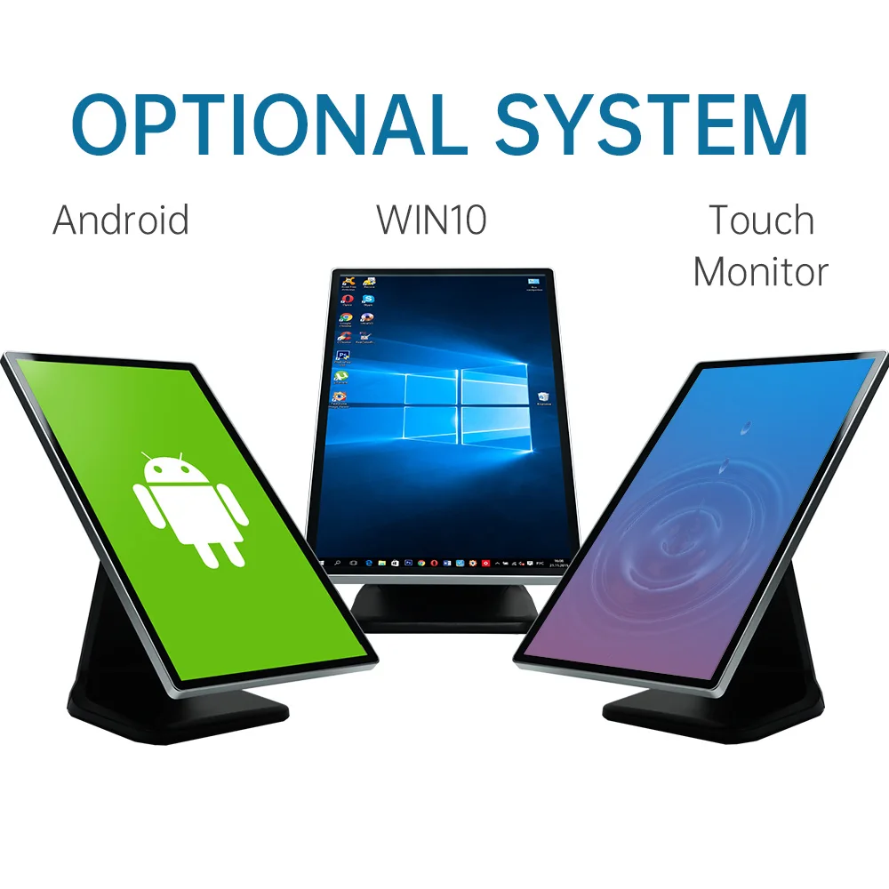 Touchwo capacitive all-in-one touch screen panel pc touch industrial monitor display with full hd vga hd-mi dvi