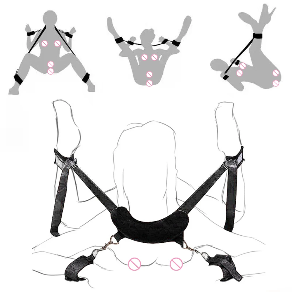 PINKZOOM OEM Japanese BDSM Sex Toys Bondage Harness SM Shop Split leg restraints bondage gear