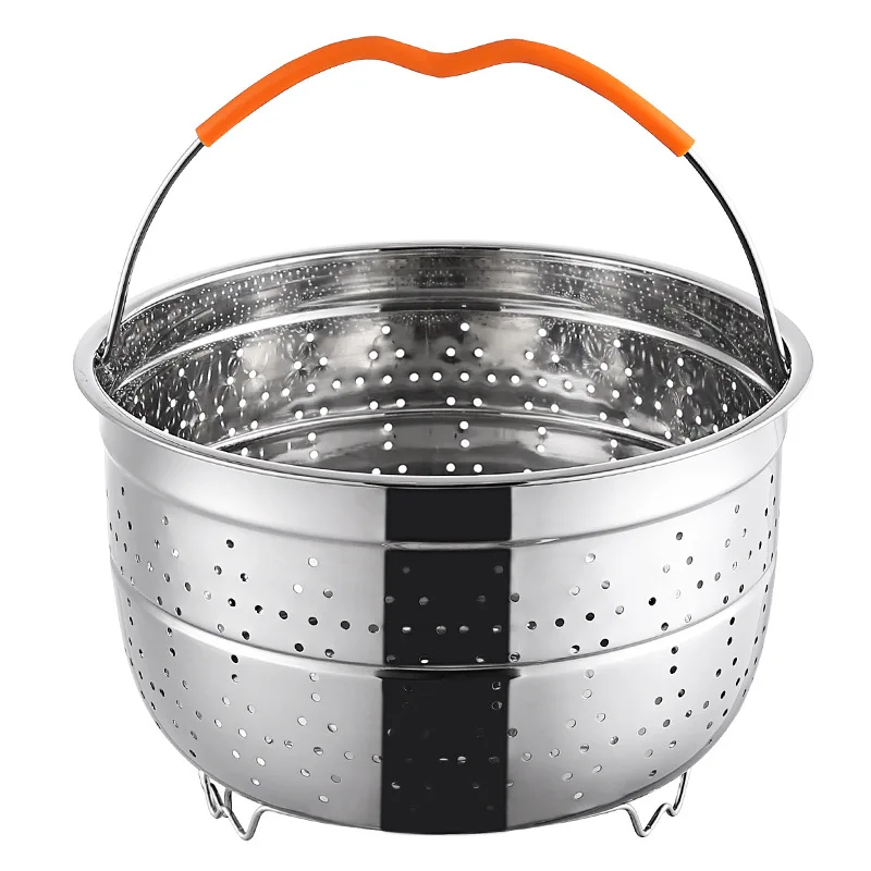 Double Tier Vegetable / Food Stainless Steel Steamer Basket for Quart Instant Pot Accessories
